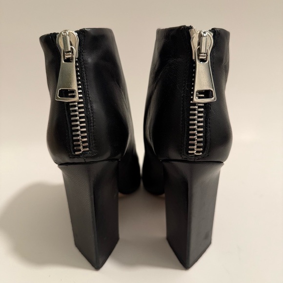Tamara Mellon Moto Black Ankle Booties - Picture 5 of 7
